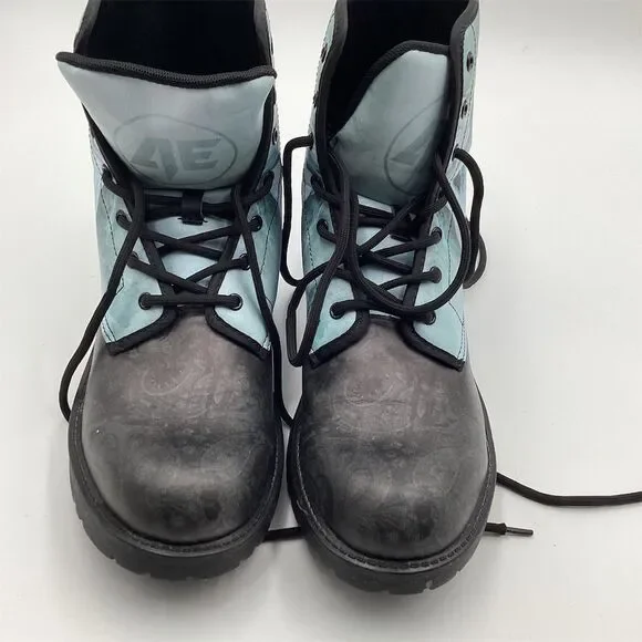 Horse Print Vegan Leather Lace-Up Boots Size 11.5 - Picture 11 of 15